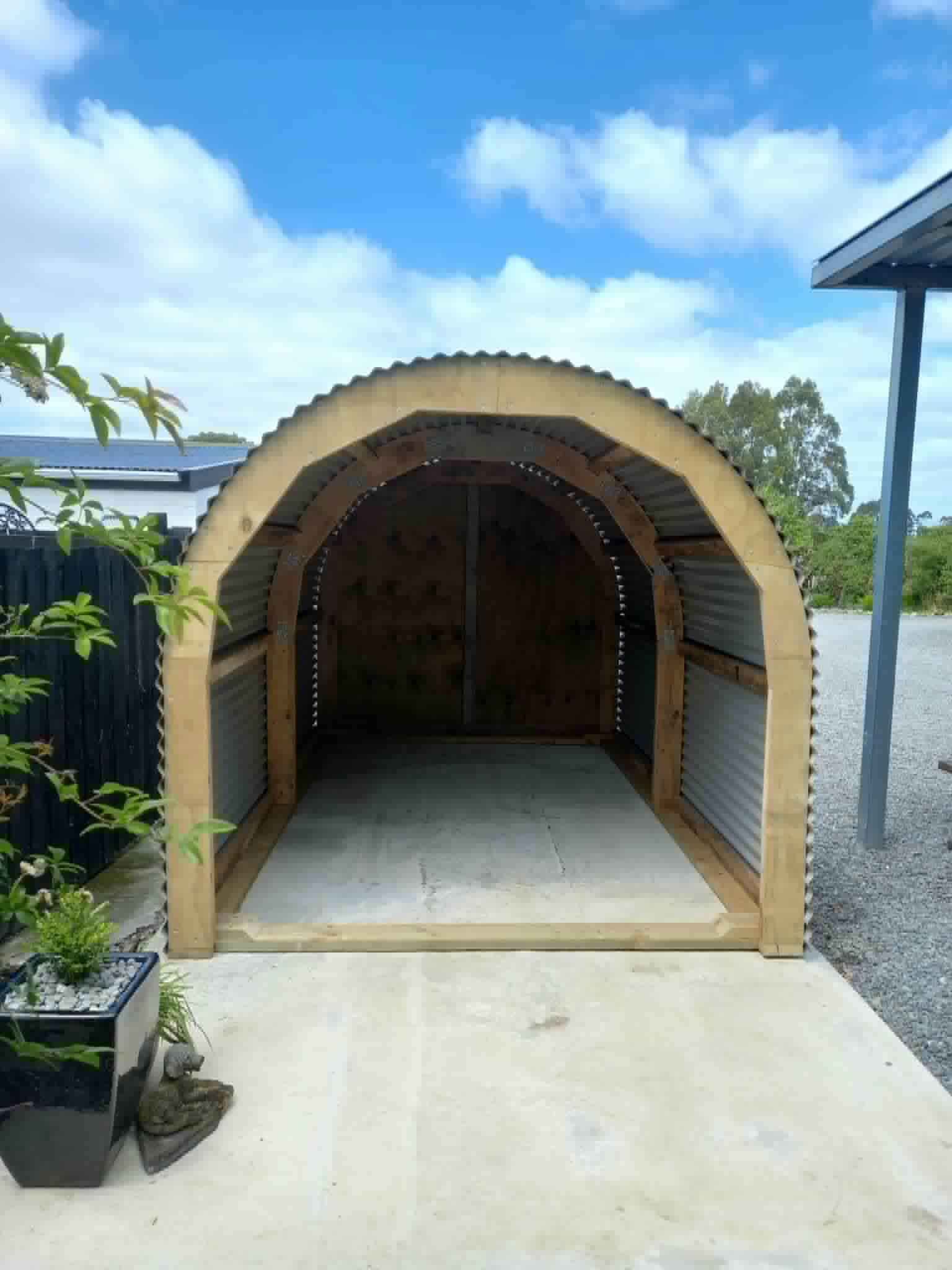 Completed animal shelter